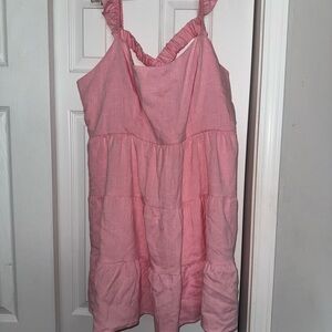 Arula Blush Pink Tiered Dress